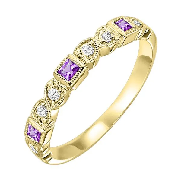 June Birthstone Ring with Alexandrite & Diamonds CMS Fine Jewelers Wooster, OH