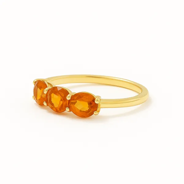 Vibrant 4ct Orange Sapphire Ring – 14K Gold CMS Fine Jewelers Wooster, OH