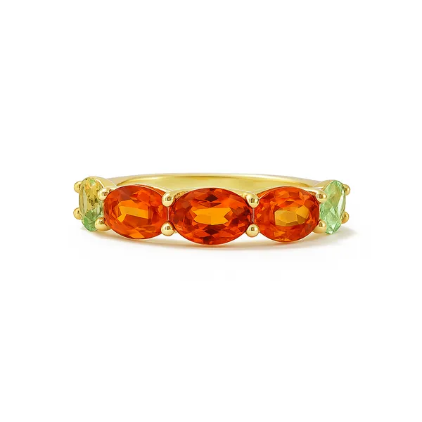 Multicolor Sapphire Ring – 14K Yellow Gold CMS Fine Jewelers Wooster, OH