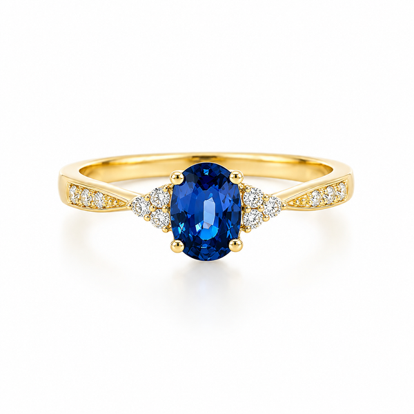 Sapphire Crescent Ring CMS Fine Jewelers Wooster, OH