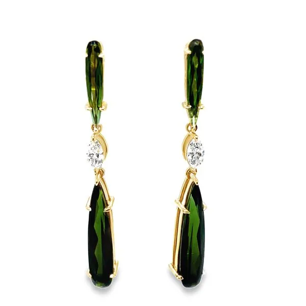 Green Tears Earrings Image 2 CMS Fine Jewelers Wooster, OH