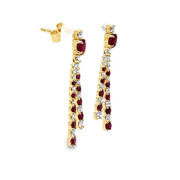 Scarlet Glow Earrings Image 2 CMS Fine Jewelers Wooster, OH