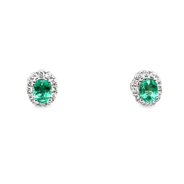 Verdant Halo Earrings CMS Fine Jewelers Wooster, OH