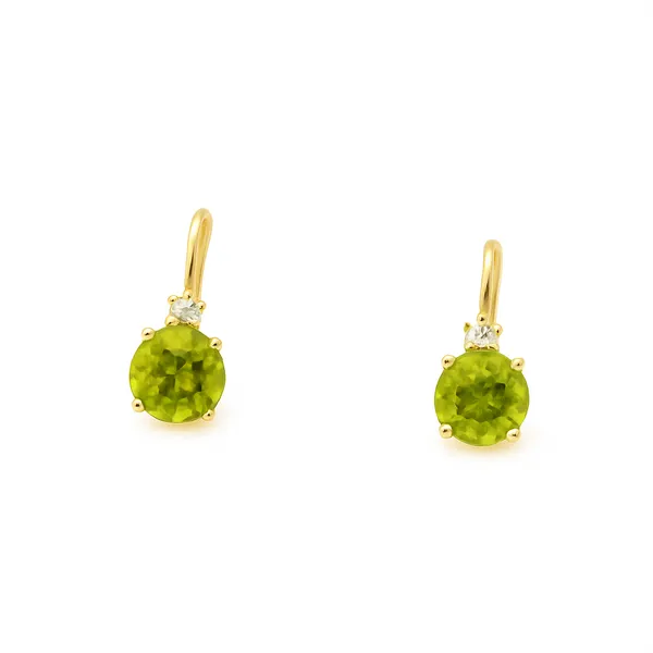 Golden Peridot Glow Earrings CMS Fine Jewelers Wooster, OH