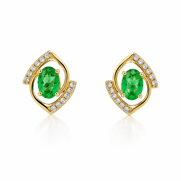 Emerald Embrace Earrings CMS Fine Jewelers Wooster, OH