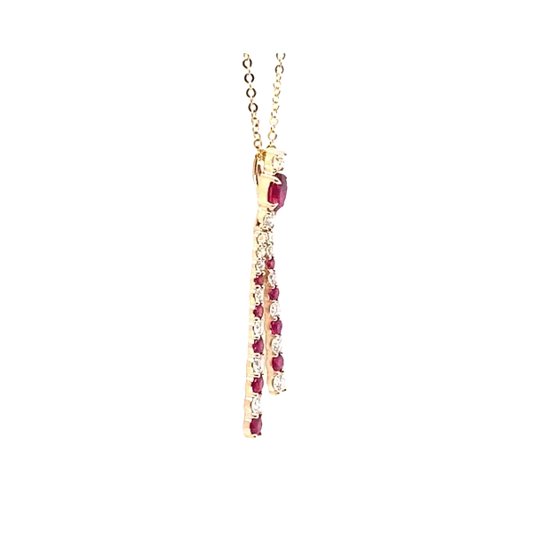Crimson Cascade Dangle Pendant Image 2 CMS Fine Jewelers Wooster, OH