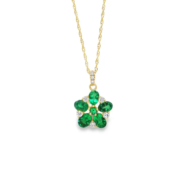 Emerald Bloom Pendant CMS Fine Jewelers Wooster, OH