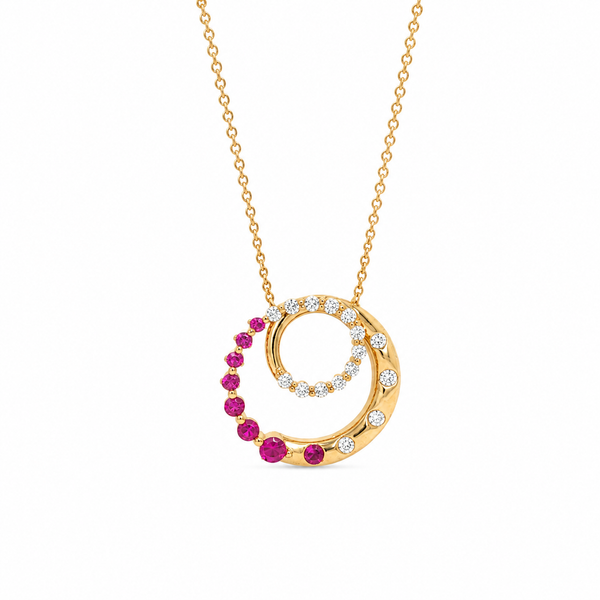 Amour Circles™ Ruby & Diamond Pendant CMS Fine Jewelers Wooster, OH