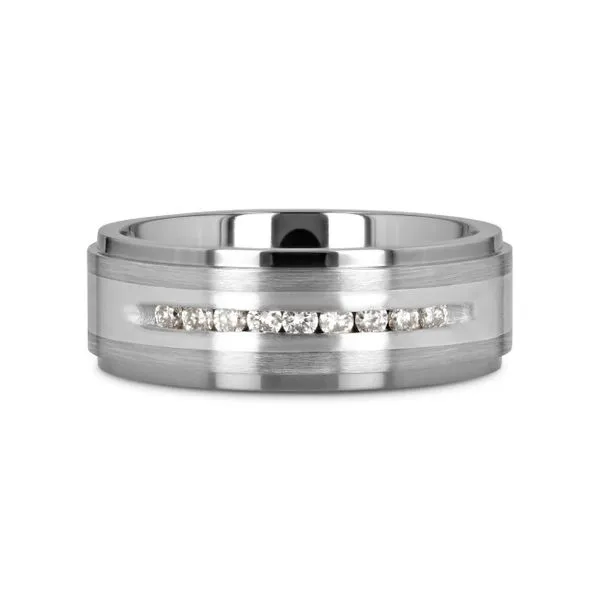 BOND Titanium White Diamond Band Image 3 CMS Fine Jewelers Wooster, OH