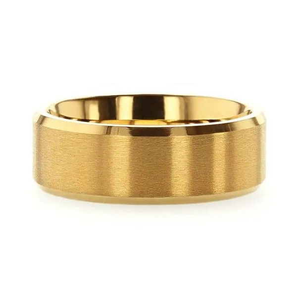 RADIATE Gold Titanium Brushed Band Image 3 CMS Fine Jewelers Wooster, OH