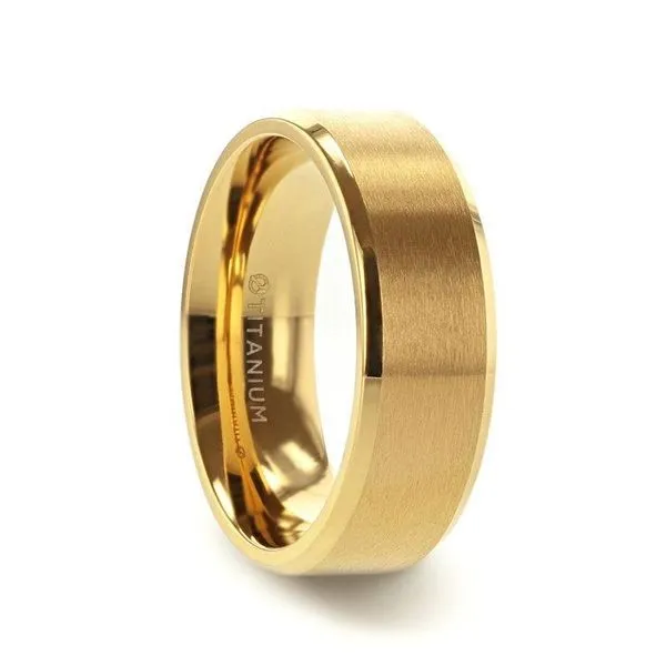 RADIATE Gold Titanium Brushed Band CMS Fine Jewelers Wooster, OH