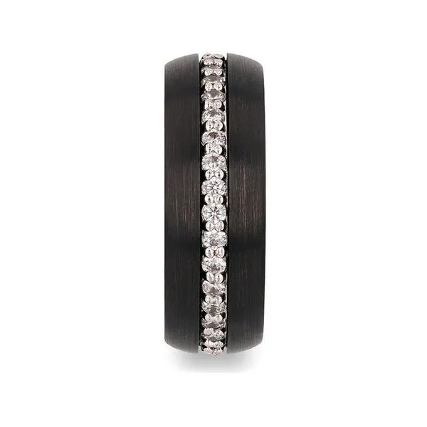 TSAR Black Tungsten Sapphire Band<br><br>?? Meta Title Image 2 CMS Fine Jewelers Wooster, OH