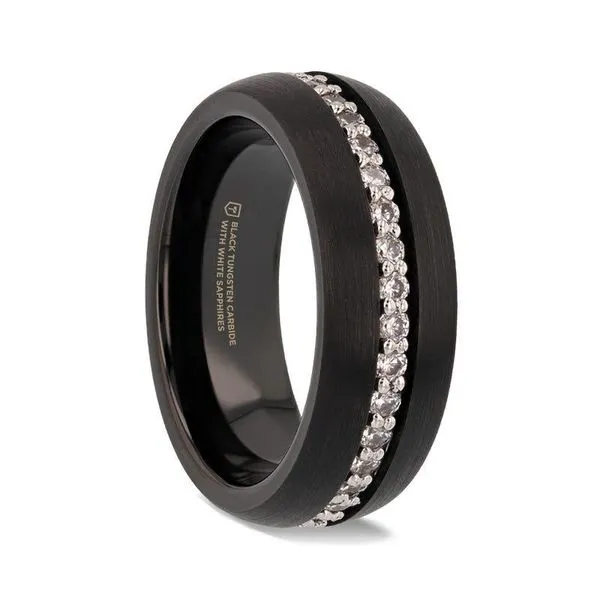 TSAR Black Tungsten Sapphire Band<br><br>?? Meta Title CMS Fine Jewelers Wooster, OH