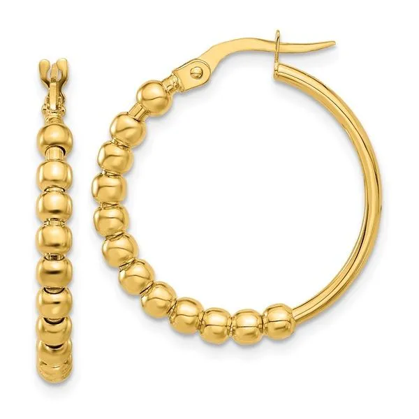 Golden Bead Hoops CMS Fine Jewelers Wooster, OH