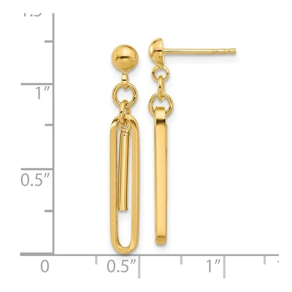 Golden Link Dangles Image 2 CMS Fine Jewelers Wooster, OH