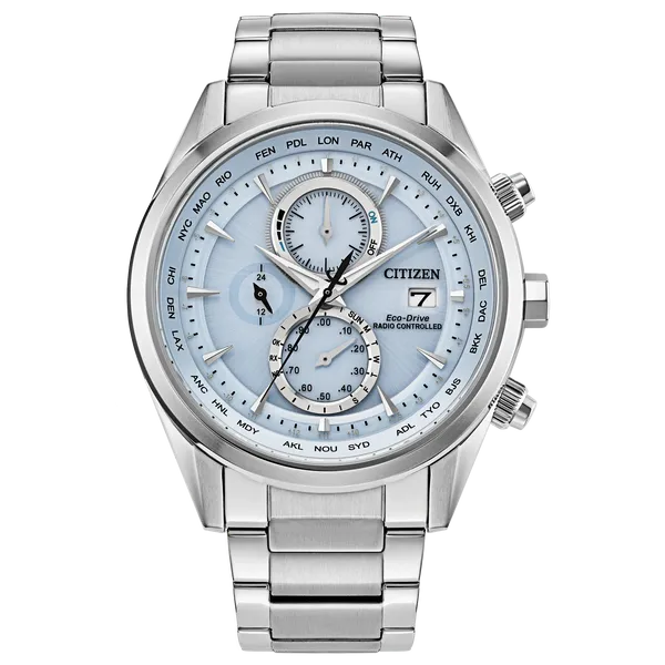 Citizen AT8260 Eco-Drive Atomic Chronograph (Sky Blue Dial) CMS Fine Jewelers Wooster, OH