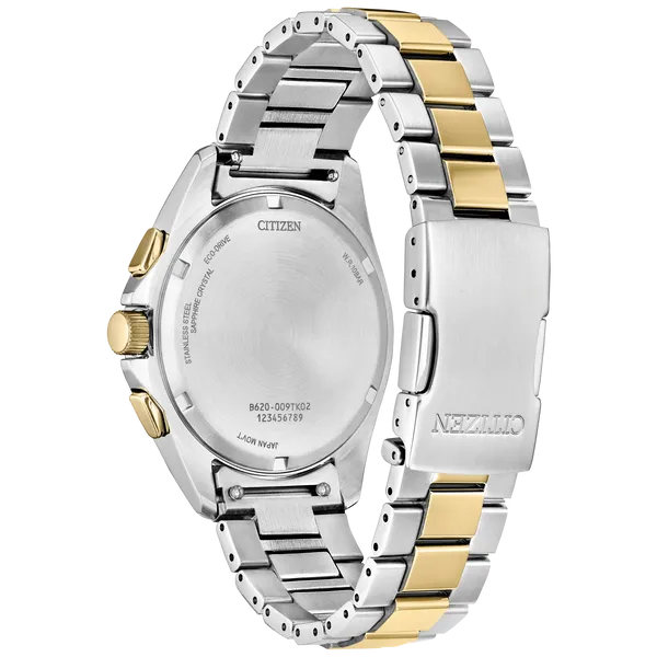 Citizen Sport Luxury Eco-Drive Chronograph (Two-Tone Green Dial) Image 3 CMS Fine Jewelers Wooster, OH