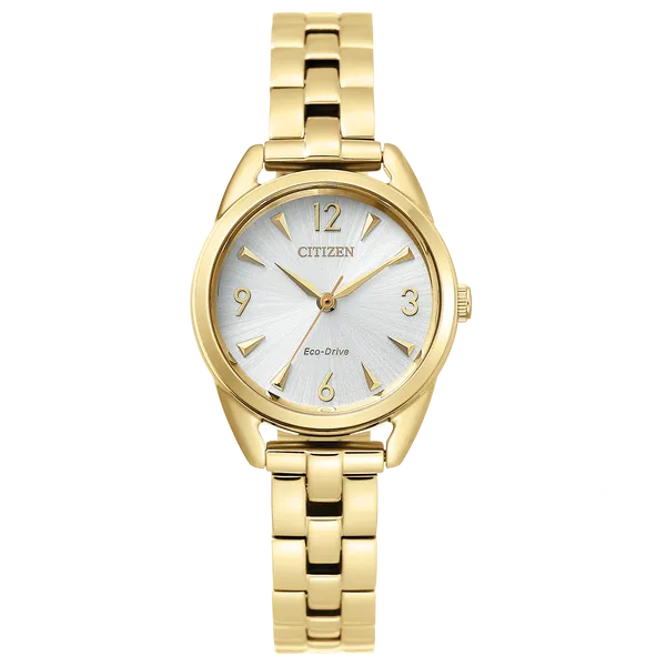 Citizen Ladies’ Drive Mini Eco-Drive (Gold-Tone White Dial) CMS Fine Jewelers Wooster, OH
