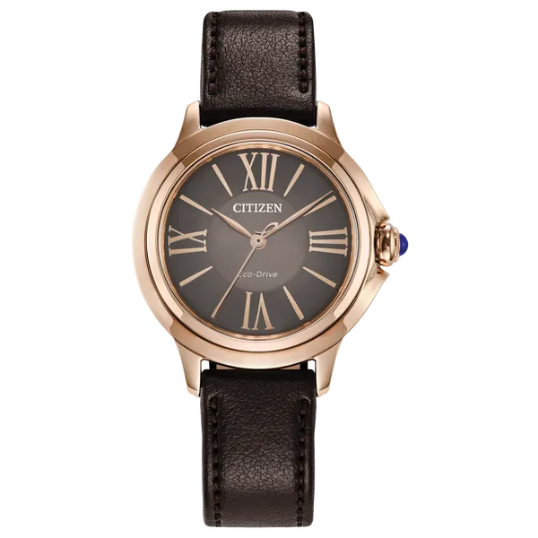 Citizen Ceci Eco-Drive (Two-Tone Rose Gold & Brown Dial) CMS Fine Jewelers Wooster, OH