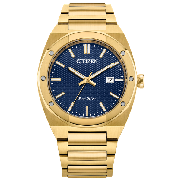 Citizen Sport Luxury Gold-Tone Blue Dial Watch CMS Fine Jewelers Wooster, OH
