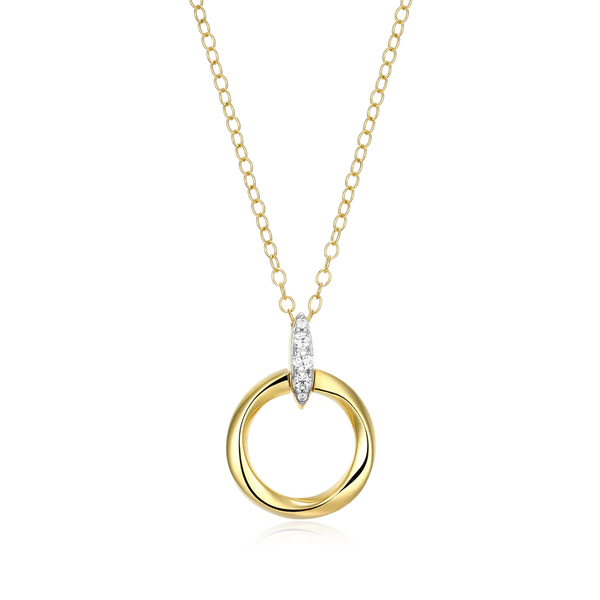 Edge of Light Diamond Circle Pendant CMS Fine Jewelers Wooster, OH