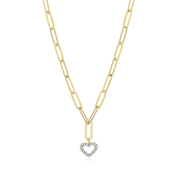 Open Heart Spark Diamond Pendant CMS Fine Jewelers Wooster, OH