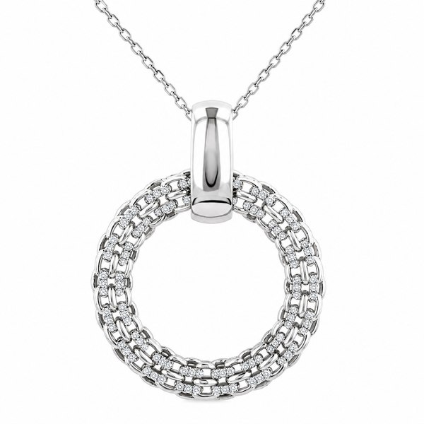 The Woven Grace™ Diamond Circle Pendant CMS Fine Jewelers Wooster, OH