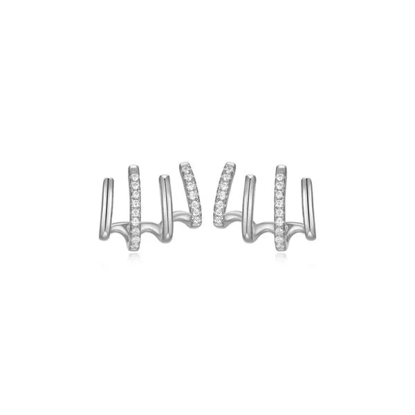Silver Edge Studs CMS Fine Jewelers Wooster, OH