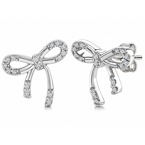 The Colette™ Diamond Bow Earrings CMS Fine Jewelers Wooster, OH