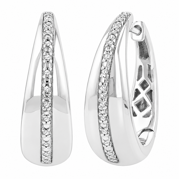 The Soleil™ Diamond Hoop Earrings CMS Fine Jewelers Wooster, OH