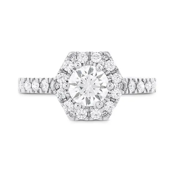 18K WG Ladies 1.28ct TW Diamond  Hearts On Fire Hexagonal Engagement Ring Skaneateles Jewelry Skaneateles, NY