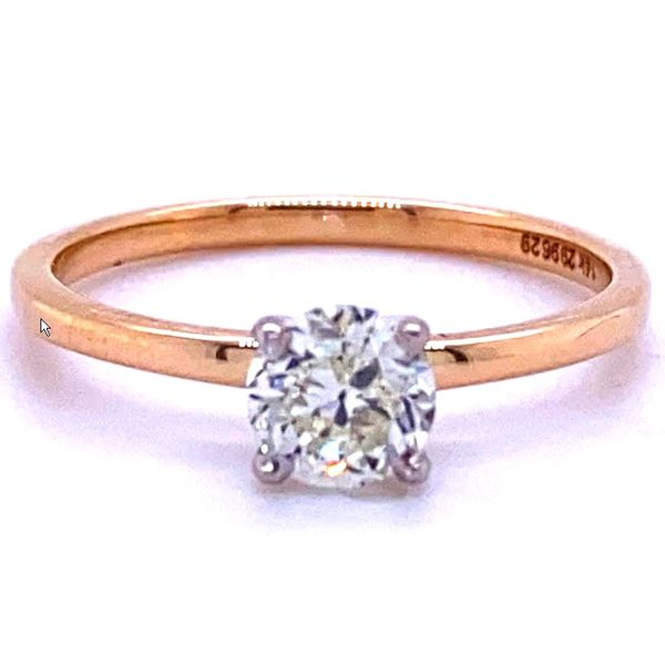 14K YG .73ct  European Cut Solitaire Diamond Ring Skaneateles Jewelry Skaneateles, NY