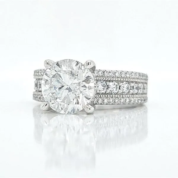 3.00 Carat Diamond Platinum Engagement Ring (including center) Image 2 Skaneateles Jewelry Skaneateles, NY