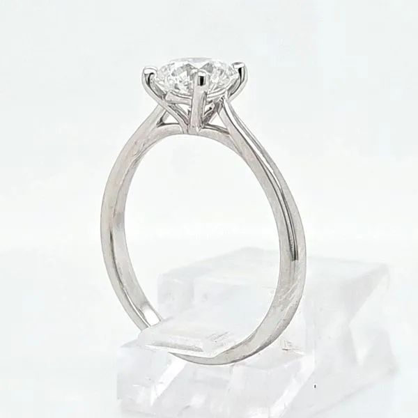 One Carat Diamond Solitaire Engagement Ring (including center) Image 5 Skaneateles Jewelry Skaneateles, NY