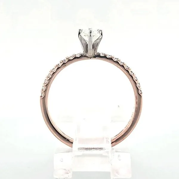 Rose Gold Marquise Engagement Ring Image 4 Skaneateles Jewelry Skaneateles, NY