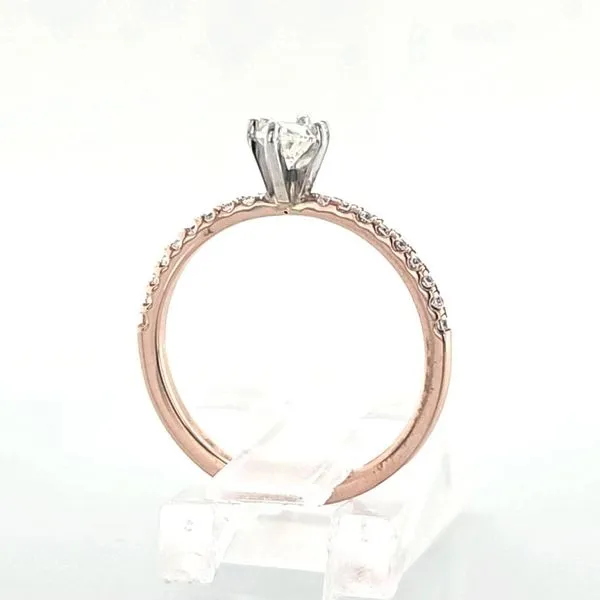 Rose Gold Marquise Engagement Ring Image 5 Skaneateles Jewelry Skaneateles, NY