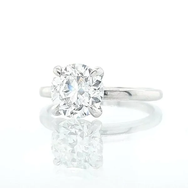 Platinum 2.0 TCW Diamond Solitare Engagement Ring Image 2 Skaneateles Jewelry Skaneateles, NY