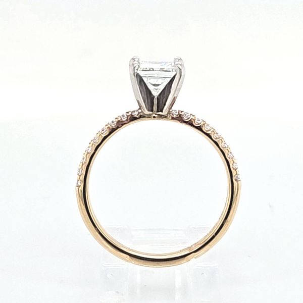 14K YG 1.00ct Princess Cut Diamond Engagement Ring Image 2 Skaneateles Jewelry Skaneateles, NY