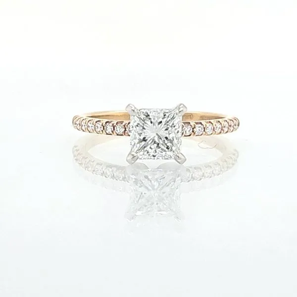 14K YG 1.00ct Princess Cut Diamond Engagement Ring Skaneateles Jewelry Skaneateles, NY