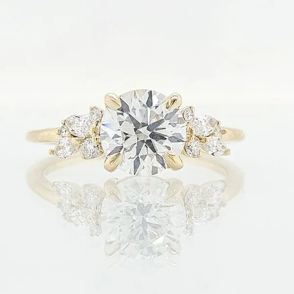 1.75ct TW Asymmetrical Cluster Diamond Engagement Ring Skaneateles Jewelry Skaneateles, NY