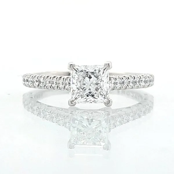 18K WG Tacori Crescent Princess Diamond Engagement Ring  (Center Included) Skaneateles Jewelry Skaneateles, NY
