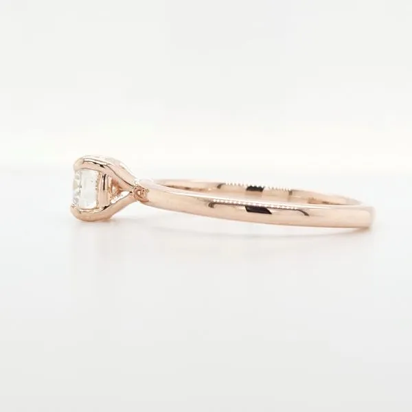 14K Rose Gold 0.61ct Diamond Solitaire Engagement Ring Image 2 Skaneateles Jewelry Skaneateles, NY