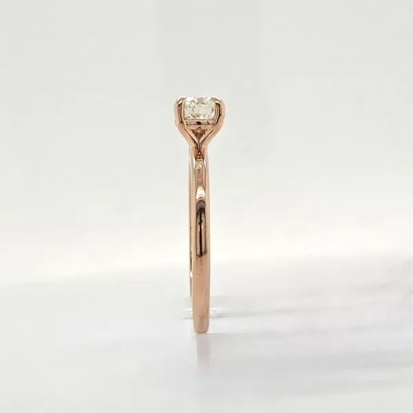 14K Rose Gold 0.61ct Diamond Solitaire Engagement Ring Image 4 Skaneateles Jewelry Skaneateles, NY