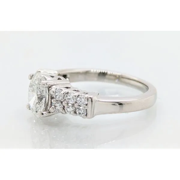 Platinum Ladies 1.38ct TGW Sapphire & Diamond Double Row Ring Image 2 Skaneateles Jewelry Skaneateles, NY