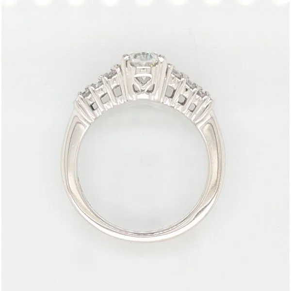 Platinum Ladies 1.38ct TGW Sapphire & Diamond Double Row Ring Image 3 Skaneateles Jewelry Skaneateles, NY