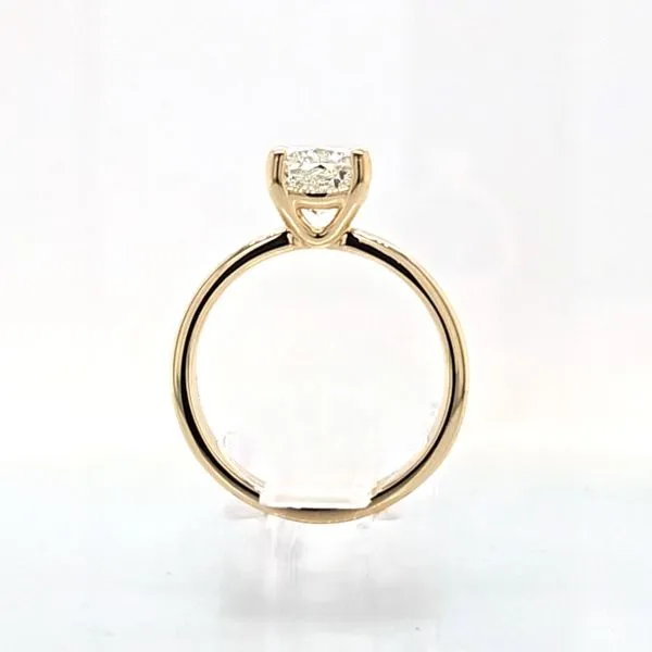 14K YG 2.01ct Cushion Diamond Engagement Ring with Bold 3.5mm Band [GIA] Image 4 Skaneateles Jewelry Skaneateles, NY