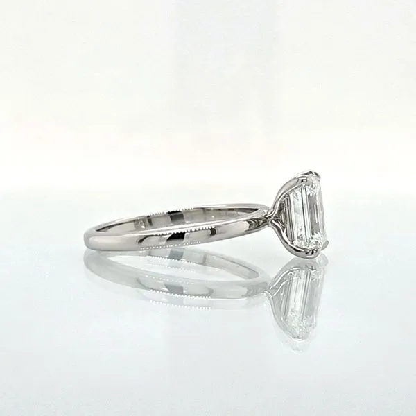 Platinum 2.02ct Emerald Cut Diamond Engagement Ring [GIA] Image 3 Skaneateles Jewelry Skaneateles, NY