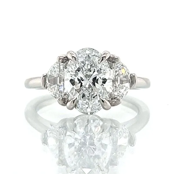 2.70ct TW Platinum Past, Present & Future Diamond Engagement Ring Skaneateles Jewelry Skaneateles, NY