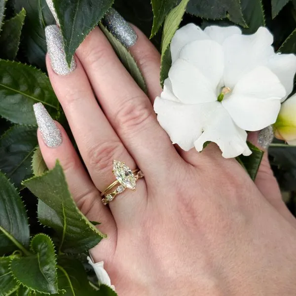 14K Yellow Gold 2.11ct GIA Marquise Diamond Engagement Ring Image 3 Skaneateles Jewelry Skaneateles, NY