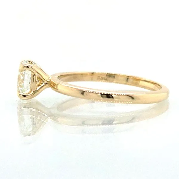 14K Yellow Gold1.00ct Diamond Engagement Ring [GIA] Image 4 Skaneateles Jewelry Skaneateles, NY